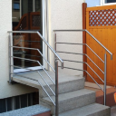 Edelstahl-Gel&auml;nder mit Kniest&auml;ben