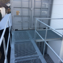 Industrie-Gel&auml;nder aus Stahlrohr