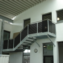 Industrietreppen-Konstruktion ohne St&uuml;tzen